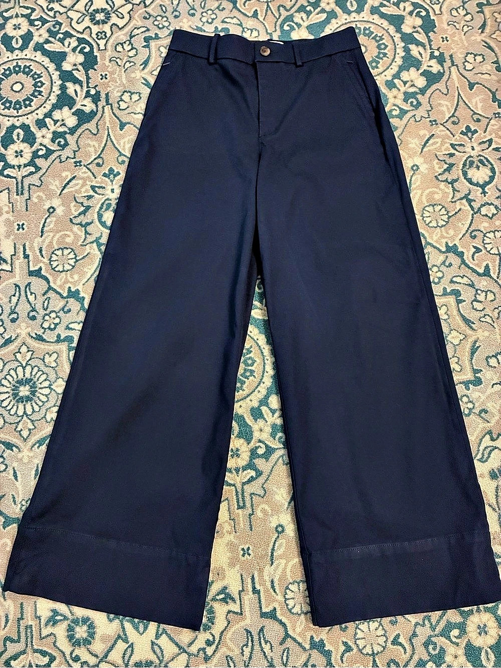 SPANX Wide Leg Pants in Blue Size Medium
